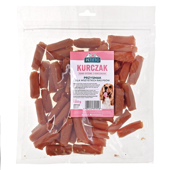 PETITTO Sticks with chicken - dog treat - 500g