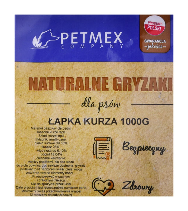 PETMEX dog chew Chicken paw - 1 kg