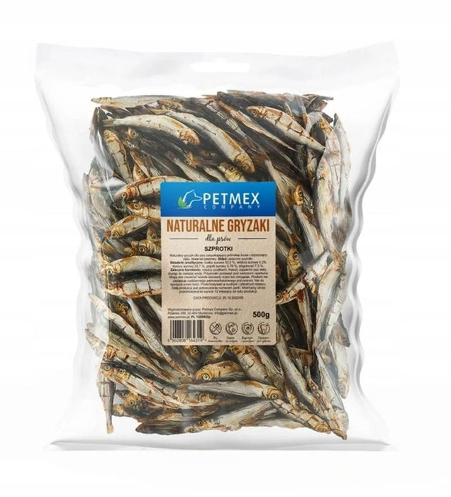 PETMEX Dried sprats - dog treat - 500g