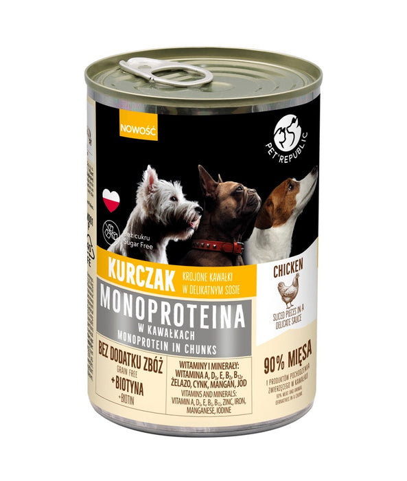 PET REPUBLIC Monoprotein Chicken - wet dog food - 400g