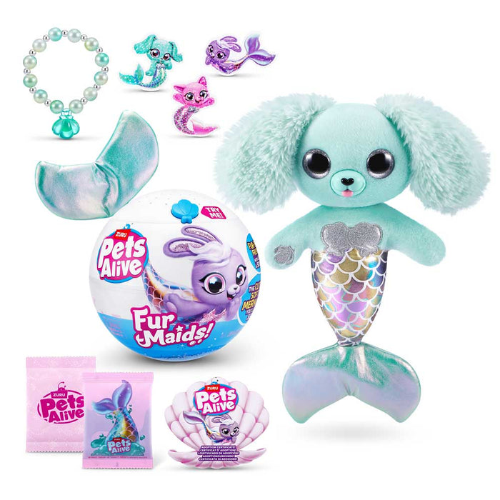 Zuru Pets Alive Surprise Plush Toy - Mermaid, with accessories, assortment
