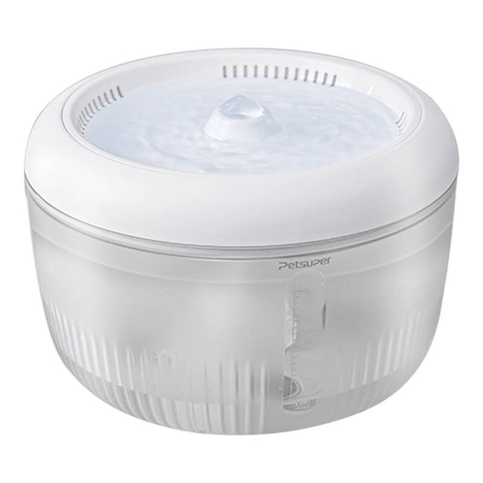 Petsuper PW02 2.5L smart dog and cat fountain/drinker (white)