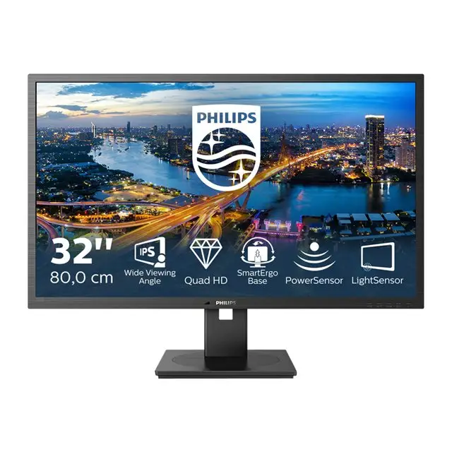 PHILIPS 325B1L/00 31.5inch 2560x1440 IPS Flat H/A 180 75Hz USB HUB SPEAKERS POWER/LIGHT SENSOR DPx1 HDMIx2 - Бизнес