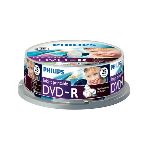 Philips DVD + R 4.7Gb./16X 25 pieces in a spindle - CD/DVD<<<Оптични носители<<<MediaTrade