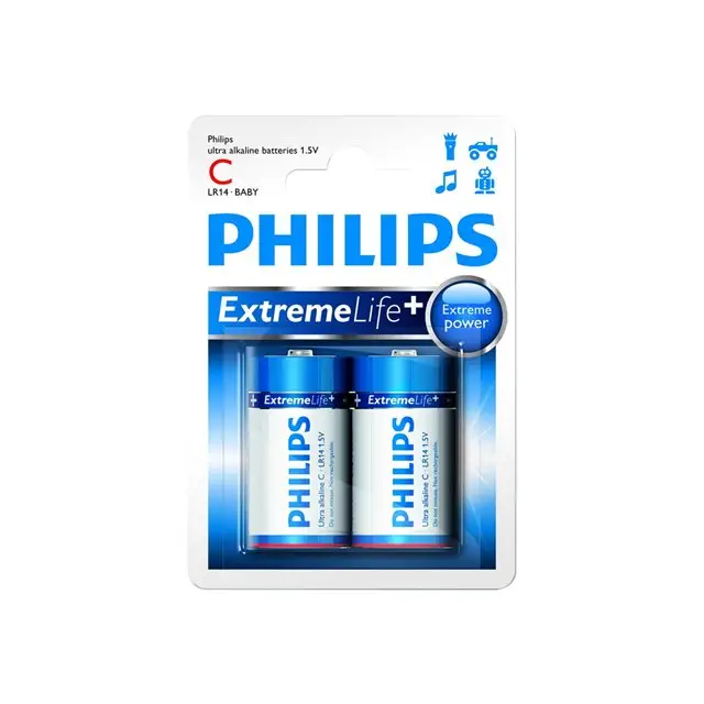PHILIPS EXTREAMLIFE C PARISTO 2 KPL - Батерии и зарядни устройства<<<Офис консумативи<<<Офис оборудване<<<ALSO