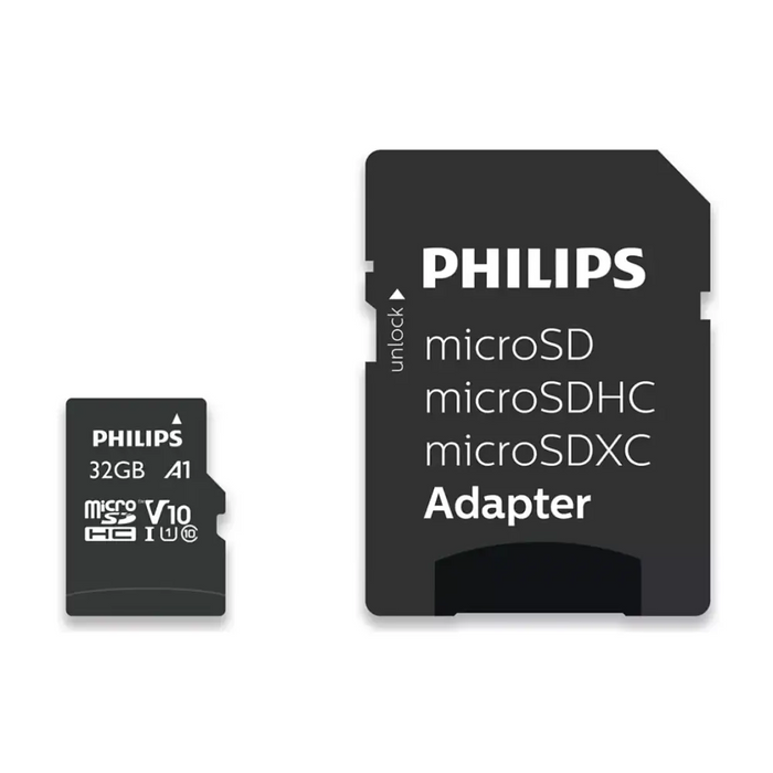 Philips Micro SDHC Card 32GB Class 10 - Карти памет<<<Памети<<<MediaTrade