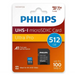 Philips micro SDXC 512GB Class 10 UHS-I U3 - Карти памет<<<Памети<<<MediaTrade
