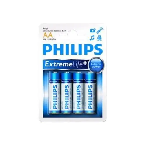 PHILIPS PARISTO EXTREMELIFE AA 4-PACK - Батерии и зарядни устройства<<<Офис консумативи<<<Офис оборудване<<<ALSO