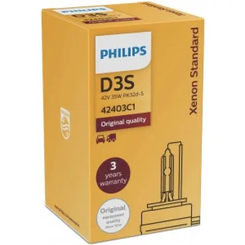 PHILIPS STANDART D3S 4200K 35W 42V CARTON BOX 1 PCS - КРУШКИ И СВЕТЛИНИ<<<MaxCar