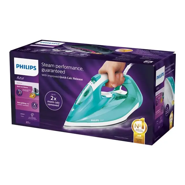 PHILIPS Steam Iron Azur GC4537/70 Blue/white(B) - Парни ютии и парогенератори<<<Уреди за гладене и почистване<<<Уреди