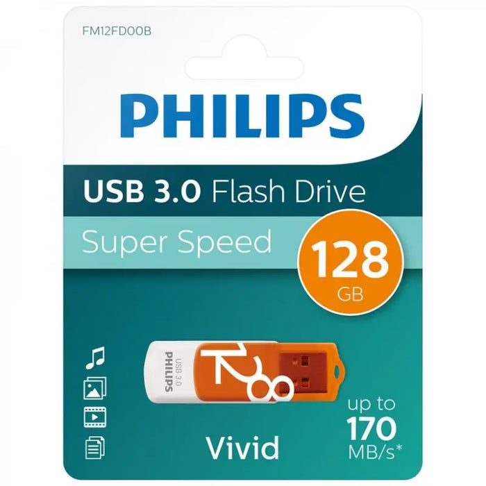 Philips USB 2.0 128GB Vivid Edition - USB флаш памети<<<Памети<<<MediaTrade