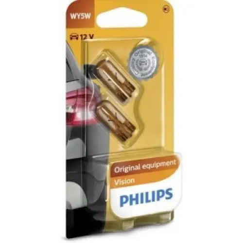 PHILIPS VISION P21W AMBER 12V CARTON BLISTER X2 PCS - КРУШКИ И СВЕТЛИНИ<<<MaxCar