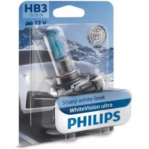 PHILIPS WHITEVISON ULTRA HB3 5000K 60W 12V CARTON BLISTER 1 PCS - КРУШКИ И СВЕТЛИНИ<<<MaxCar