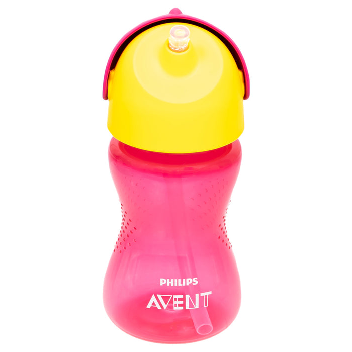 CUP WITH STRAW 300 ML PINK 12 M + PHILIPS AVENT