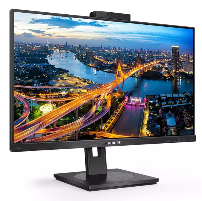 Philips 242B1H/00, 23.8" IPS WLED, 1920x1080@75Hz, 4GtG, 250cd/m2, 1000:1, DCR 50M:1, Adaptive Sync, FlickerFree, Low Blue Mode, 2Wx2, Tilt, Height Adjust, Pivot, Swivel, D-SUB, DVI, HDMI, DP, USB hub