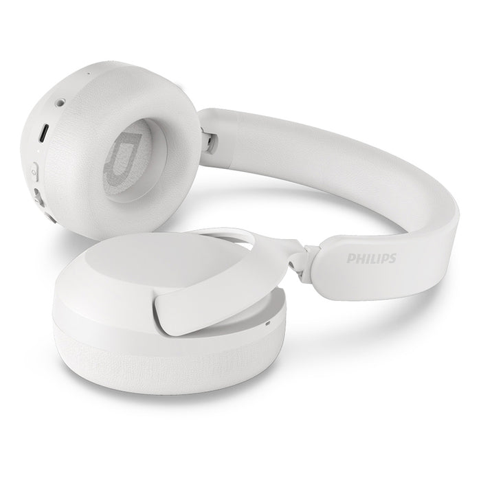 PHILIPS Bluetooth On-Ear headphones up to 80 hours playtime white