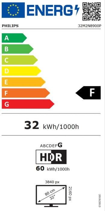 Philips 32M2N8900P, 31.5" QD-OLED, 3840x2160@240Hz, 0.03ms GtG, 250cd/m2 (SDR), 1000cd/m2 (HDR), 1.500.000:1, Mega Infinity DCR, Adaptive Sync, FlickerFree, SoftBlue tech., 5Wx2+DTS, Tilt, Height Adjust, Swivel, 2xHDMI, DP, USB hub, KVM
