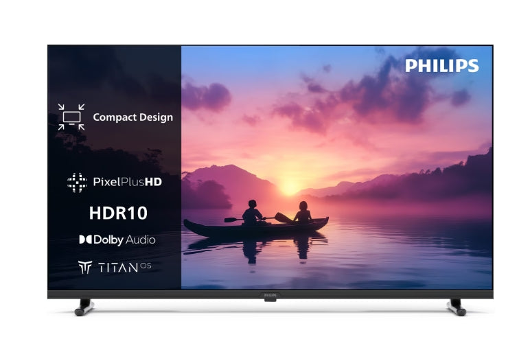 Philips 32PFS6000/12, 32" FHD LED 1920x1080, DVB-T/T2/T2-HD/C/S/S2, HDR 10, HLG, Dolby Audio, Smart, Titian, Pixel Plus FHD, 8GB, HDMI*3, USB*2, 802.11n, 12W RMS, Black