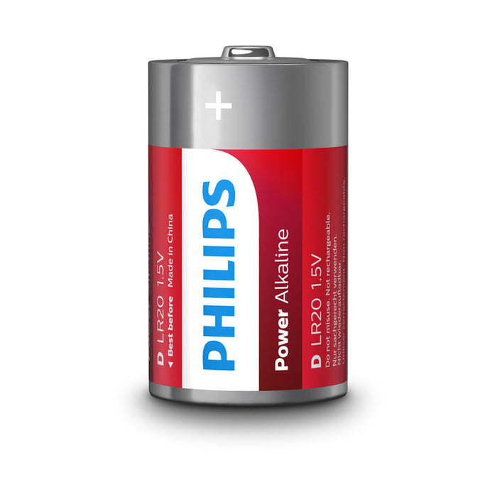BATTERIES PHILIPS POWERLIFE D LR20P2B/10