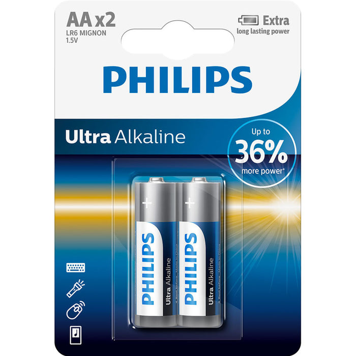 BATTERIES PHILIPS ULTRA AA LR6E2B/10