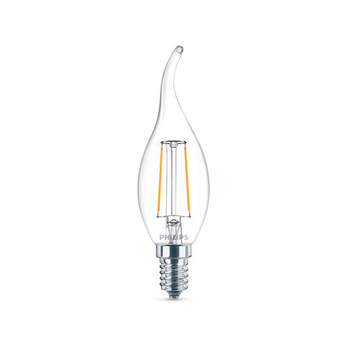 LED BULB FILAMENT PHILIPS E14 2W 250LM 2700K CANDLE