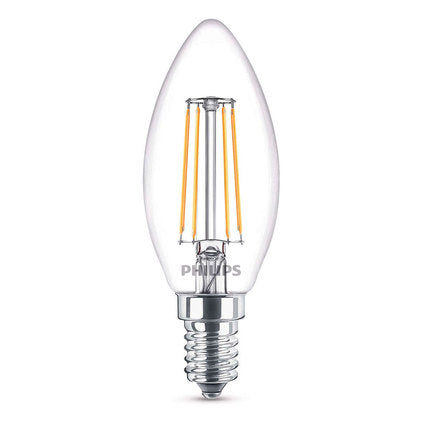 LED KR E14 4W 470LM 2700K CANDLE FILAMENT PHILIPS