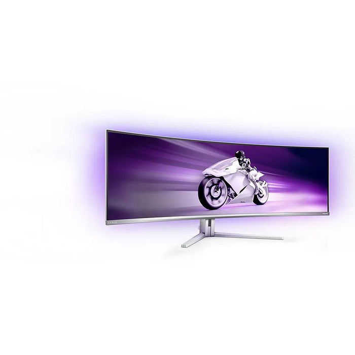 Philips Evnia 49M2C8900, 48.8" Curved 1800R QD-OLED, 5120x1440@240Hz, 0.03 GtG, Brightness 1000, 1000000:1, DCR 80M:1, Adaptive Sync, FlickerFree, Low Blue Mode, 7.5Wx4+DTS, Tilt, Height Adjust, Swivel, 2xHDMI, DP, USB hub