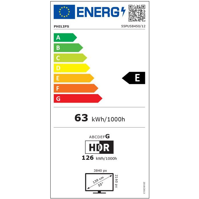 TV PHILIPS 55PUS8450/12, 55"(139 cm), 4K QLED. TITAN OS