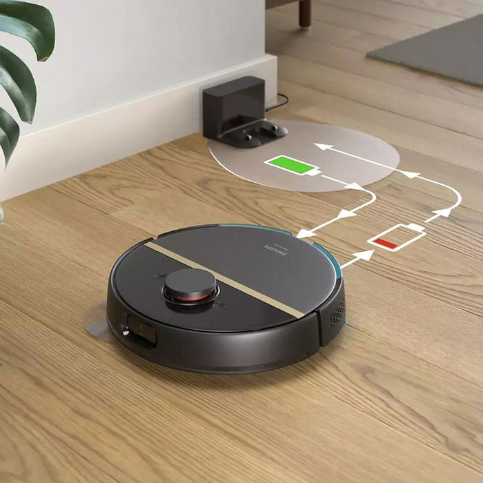 Robot vacuum cleaner PHILIPS HOMERUN 7000 SERIES AQUA XU7000/01 DRY AND WET CLEANING CLEANING WITH A MOP, WI-FI CONTROL, MAPPING