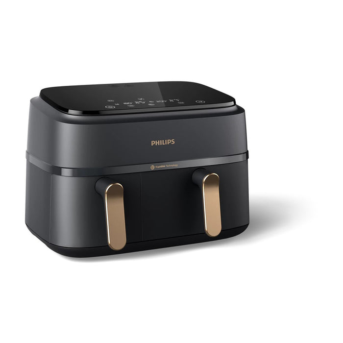 Philips Airfryer 3000 Series Dual Basket NA35200, 9L Black EU