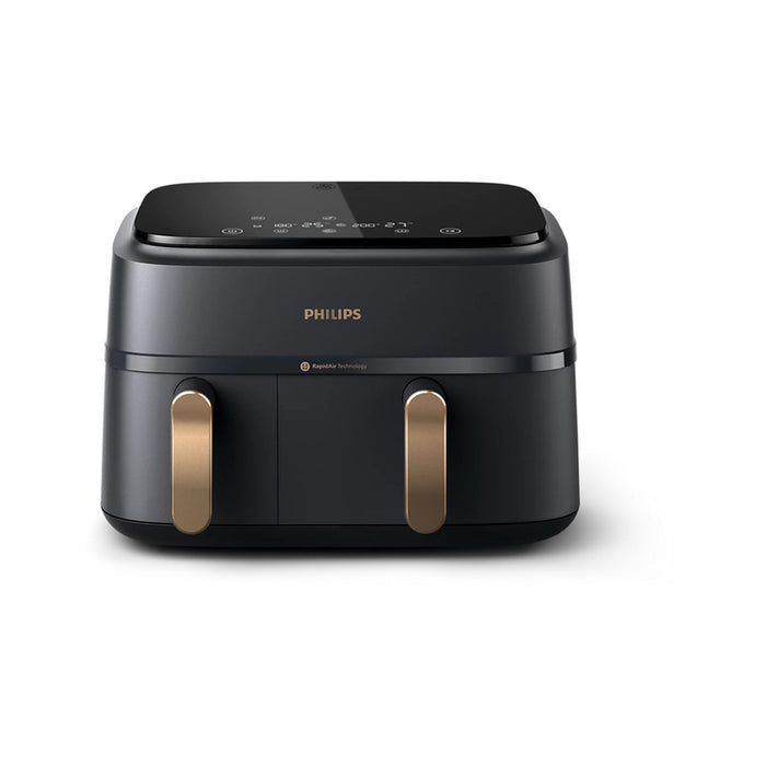 Philips Airfryer 3000 Series Dual Basket NA35200, 9L Black EU