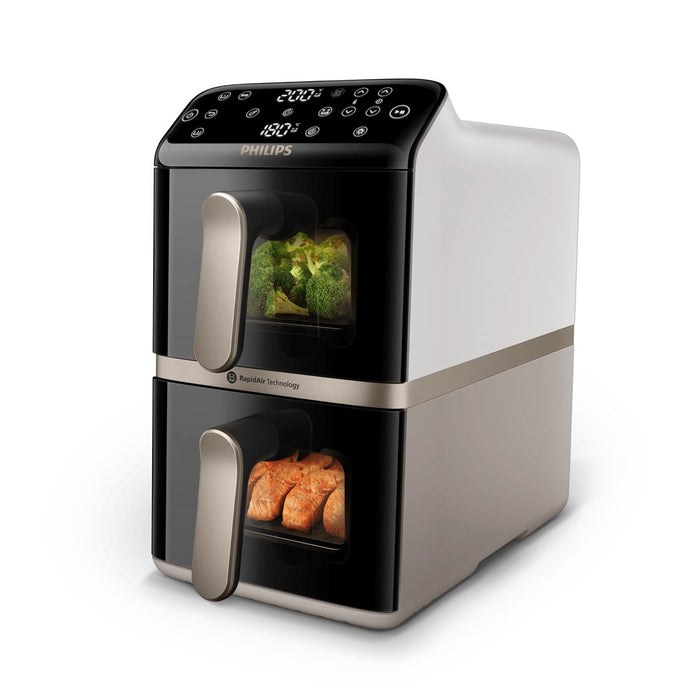 Deep fryer PHILIPS Airfryer 4000 Series NA462/80, double basket, 10 l