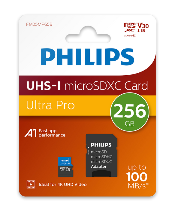 Philips Memory card SDXC 256 GB Class 10, UHS-I U3