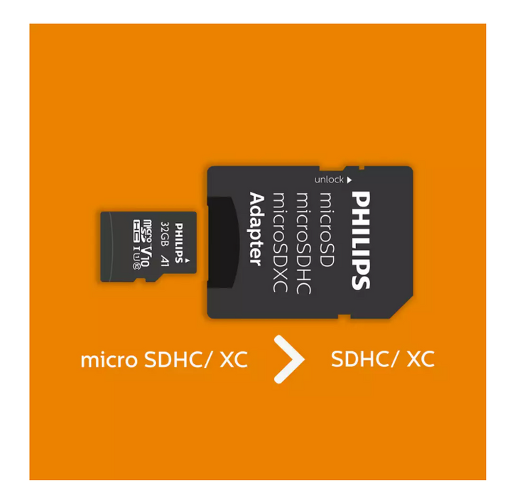 Philips Micro SDHC Card 32GB Class 10