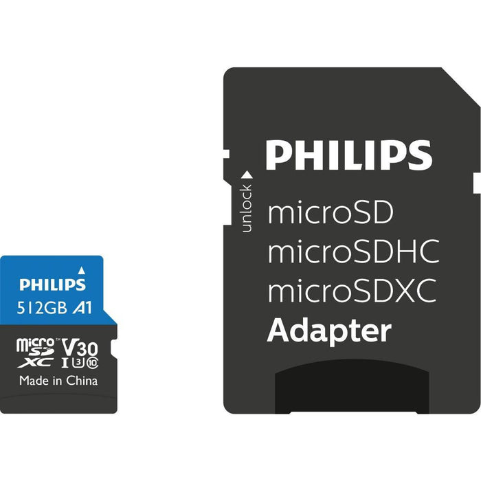 Philips micro SDXC 512GB Class 10 UHS-I U3