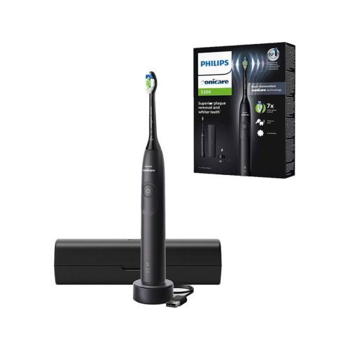 Philips Electric Toothbrush Sonicare 5300 Series with Case HX7101/02 Black EU