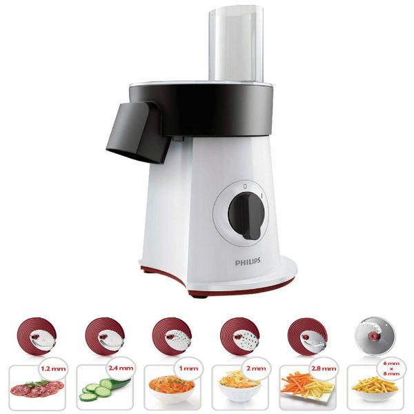 SALAD MAKER PHILIPS HR1388/80 WHITE, BLACK AND RED, 200 W