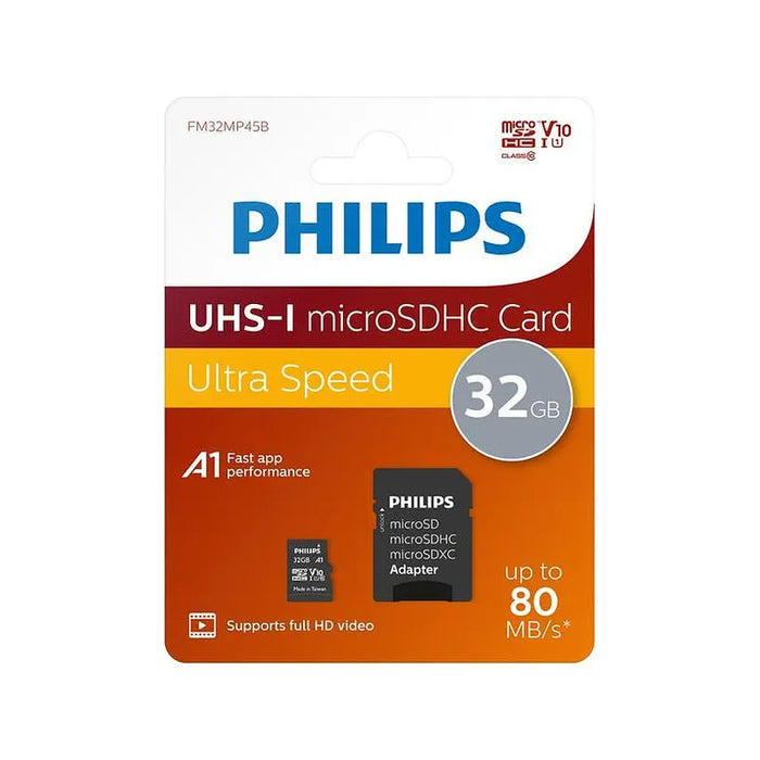 Memory USB Philips MicroSDHC 32GB Cl.10