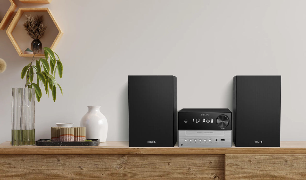PHILIPS Micro music system TAM3205 Bluetooth CD MP3-CD USB FM 18 W