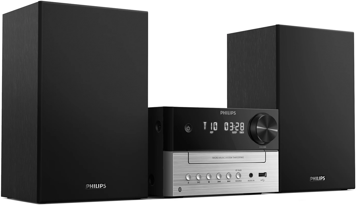 PHILIPS Micro music system TAM3205 Bluetooth CD MP3-CD USB FM 18 W