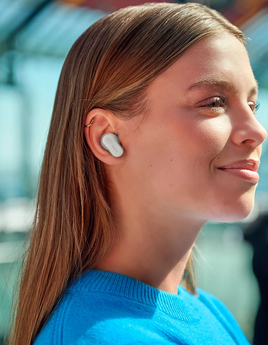 PHILIPS True Wireless Earbuds IPX4 Make calls using a single earbud Up to 24 hours play time white