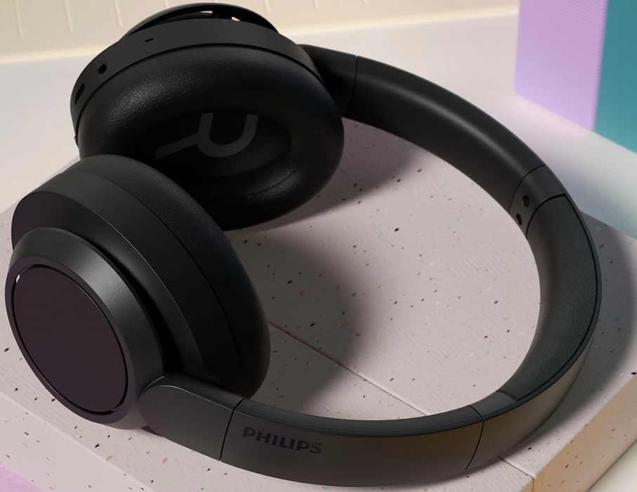 PHILIPS Wireless On Ear Headphone with mic 40mm noise canceling Pro drivers/closed-back black