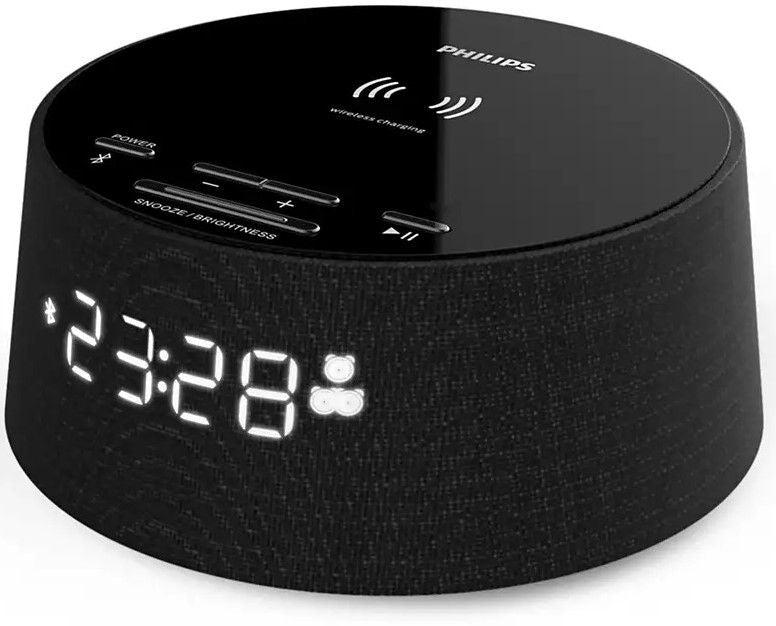 Philips Alarm clock, Bluetooth®, with wireless phone charger-  Qi. USB port
