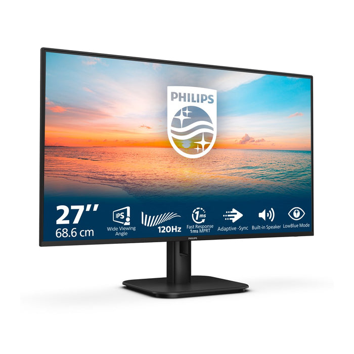 Philips 27E1N1200A, 27" IPS WLED, 1920x1080@120Hz, 4ms GtG, 1ms MPRT, 300cd m/2, 1500:1, Mega Infinity DCR, Adaptive Sync, FlickerFree, LowBlue Mode, 2Wx2, Tilt, D-SUB, HDMI, DP