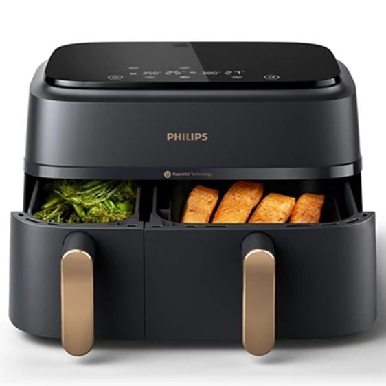 PHILIPS Airfryer with double basket NA352/04