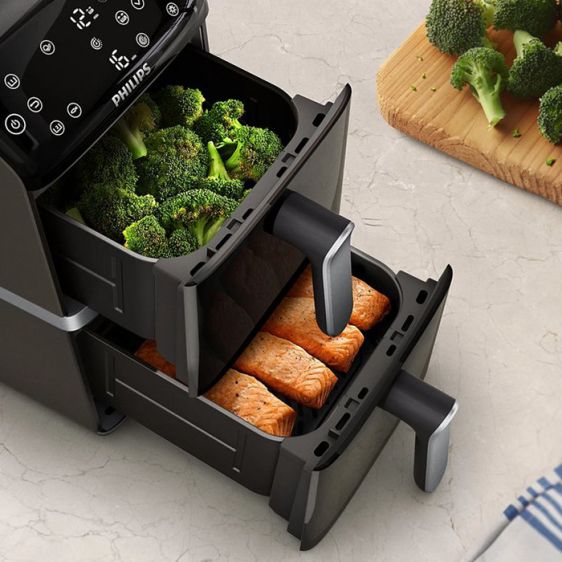 PHILIPS Airfryer NA461/00 4000 Series, 10 l, double basket