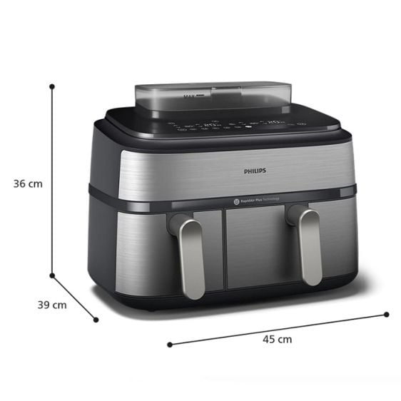 Fryer PHILIPS Dual Basket Airfryer NA555/00