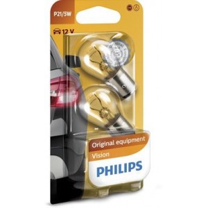 PHILIPS PREMIUM P21/5W 3200K 5W/21W 12V CARTON BLISTER X2 PCS