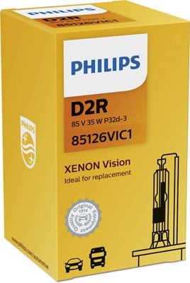 PHILIPS XENON VISION D2R 4400K 35W 85V CARTON BOX 1 PCS