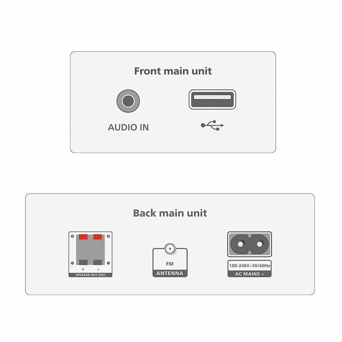 PHILIPS Micro music system TAM3205 Bluetooth CD MP3-CD USB FM 18 W